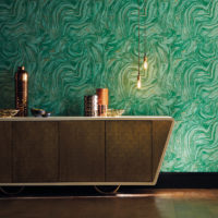 marmorering grön tapet