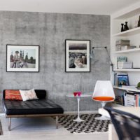 betongvägg tapet vardagsrum