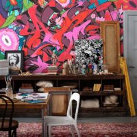 street art graffiti tapet vardagsrum