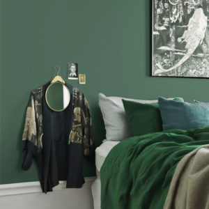 grönt sovrum